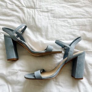 Gianni Bini Baby Blue Block Heels